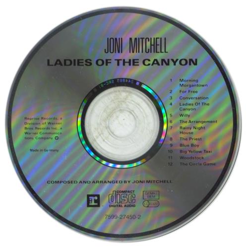 Joni Mitchell Ladies Of The Canyon CD album (CDLP) German JNICDLA578950