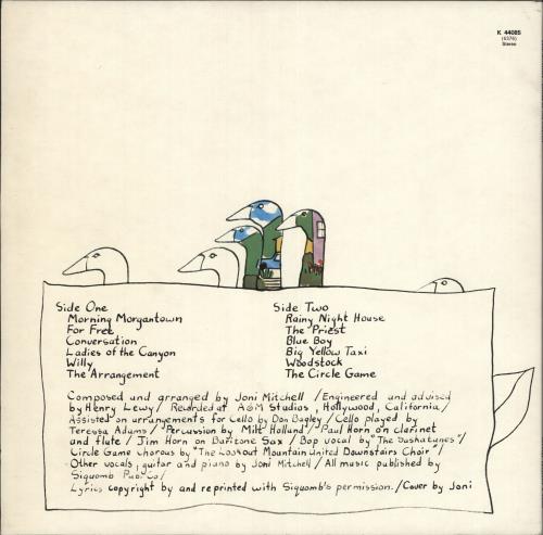 Joni Mitchell Ladies Of The Canyon vinyl LP album (LP record) UK JNILPLA731630
