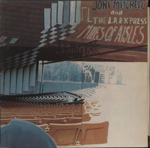 Joni Mitchell Miles Of Aisles 2-LP vinyl record set (Double LP Album) UK JNI2LMI772225