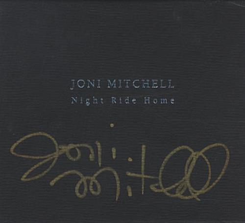 Joni Mitchell Night Ride Home - AUTOGRAPHED CD album (CDLP) US JNICDNI339918