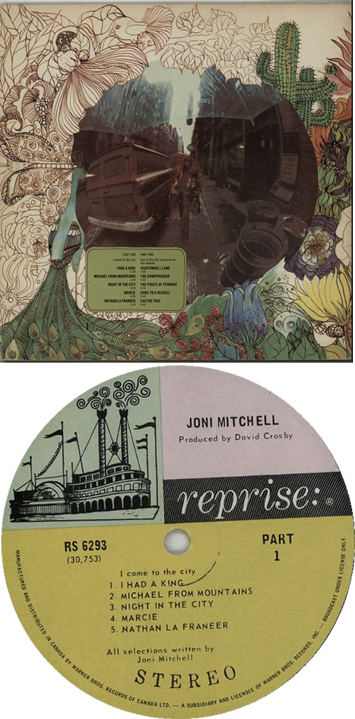 Joni Mitchell Song To A Seagull - 1st vinyl LP album (LP record) Canadian JNILPSO630418