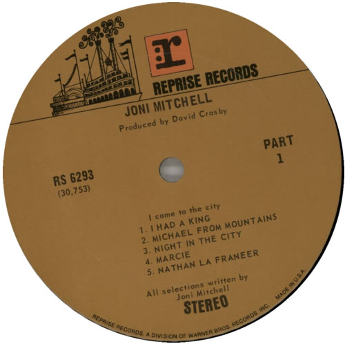 Joni Mitchell Song To A Seagull - 3rd vinyl LP album (LP record) US JNILPSO588093