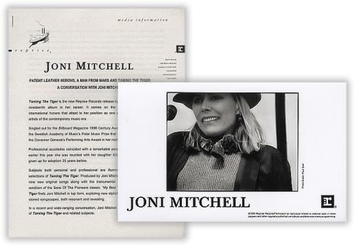 Joni Mitchell Taming The Tiger media press pack US JNIPPTA388703