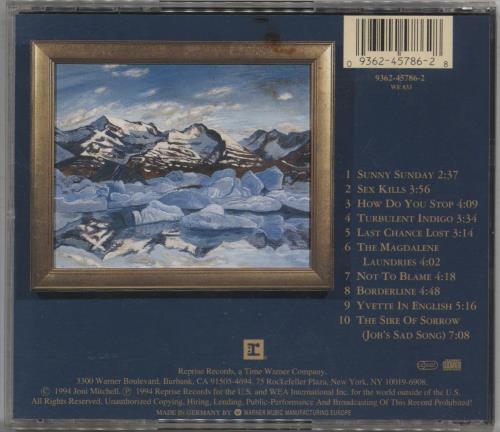 Joni Mitchell Turbulent Indigo CD album (CDLP) German JNICDTU867763