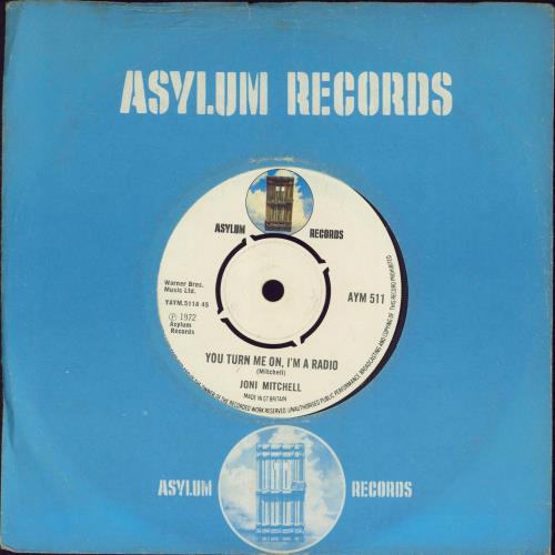 Joni Mitchell You Turn Me On I'm A Radio 7" vinyl single (7 inch record / 45) UK JNI07YO102928