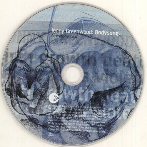 Jonny Greenwood Bodysong CD album (CDLP) UK JORCDBO262555