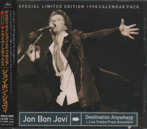 Jon Bon Jovi Destination Anywhere Japanese Promo Cd Album Cdlp 292514