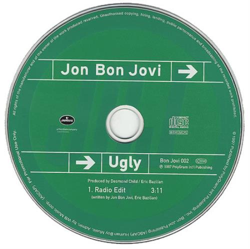 Jon Bon Jovi Ugly German Promo CD single (CD5 / 5