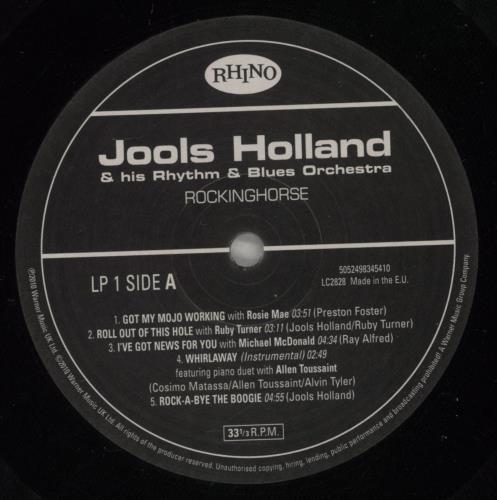 Jools Holland Rockinghorse - Autographed 2-LP vinyl record set (Double LP Album) UK JOO2LRO886696