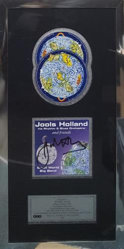 Jools Holland Small World Big Band - Autographed award disc UK JOOAWSM333046