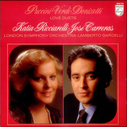 Jos� Carreras Love Duets vinyl LP album (LP record) Dutch JOCLPLO530547