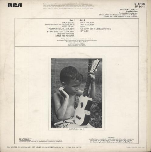Jos� Feliciano 10 To 23 vinyl LP album (LP record) UK JFELPTO495347