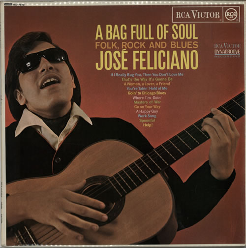 Jos Feliciano A Bag Full Of Soul vinyl LP album (LP record) UK JFELPAB603637