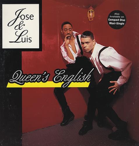 Jose & Luis Queen's English - Promo Stamped 12" vinyl single (12 inch record / Maxi-single) US J&L12QU71536