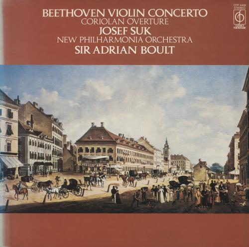 Josef Suk (1929-2011) Beethoven: Violin Concerto / Coriolan Overture vinyl LP album (LP record) UK JVOLPBE737148