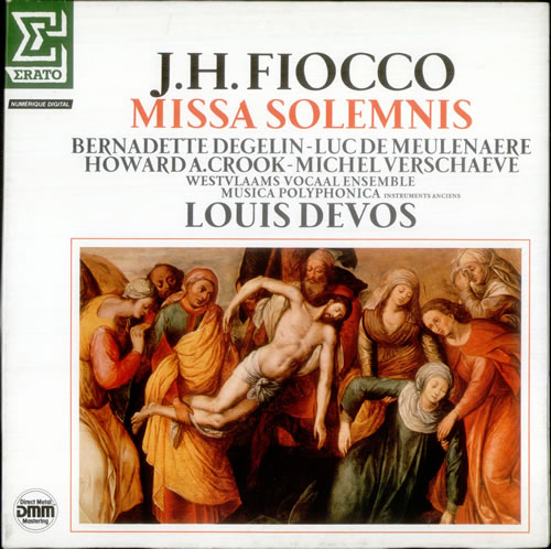 Joseph-Hector Fiocco Missa Solemnis vinyl LP album (LP record) French J6SLPMI538271