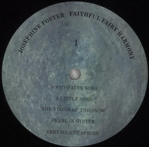 Josephine Foster Faithful Fairy Harmony 2-LP vinyl record set (Double LP Album) UK QOX2LFA881811