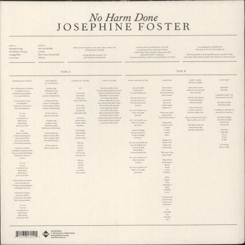 Josephine Foster No Harm Done vinyl LP album (LP record) UK QOXLPNO881805