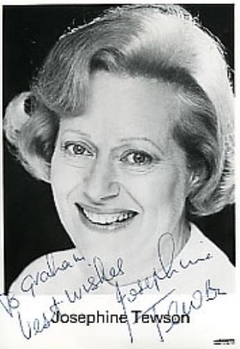 Josephine Tewson Autographed Publicity Photocard photograph UK JT1PHAU283127