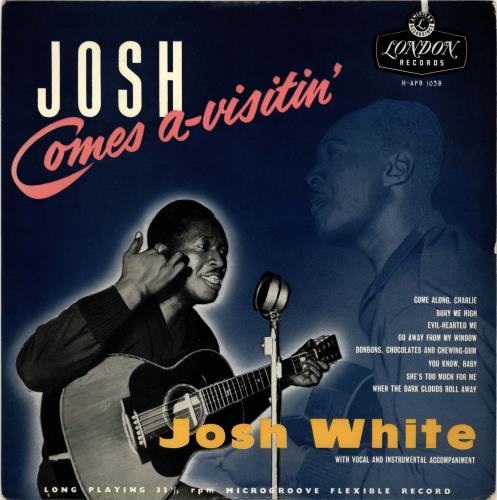 Josh White Josh Comes A-Visitin' 10" vinyl single (10 inch record) UK J/W10JO700721