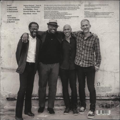 Joshua Redman LongGone vinyl LP album (LP record) UK -P5LPLO881687