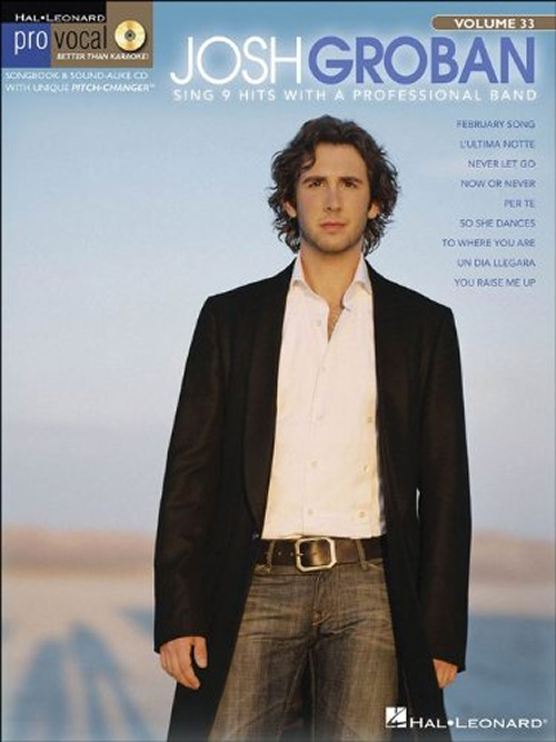 Josh Groban Pro Vocal Series For Male Singers Volume 33 US sheet