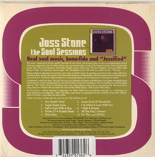 Joss Stone The Soul Sessions - 7" Pack CD album (CDLP) US JSECDTH266806