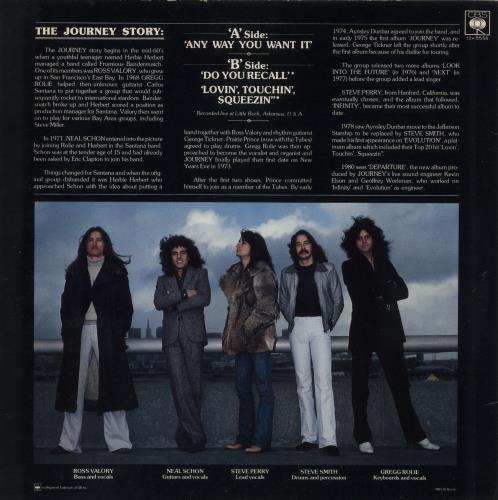 Journey Any Way You Want It 12" vinyl single (12 inch record / Maxi-single) UK JOU12AN143594