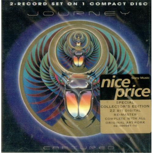 Journey Captured CD album (CDLP) German JOUCDCA108430