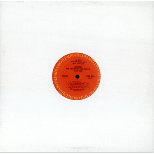 Journey CBS Artist Of The Month - April 1982 vinyl LP album (LP record) Canadian JOULPCB98105