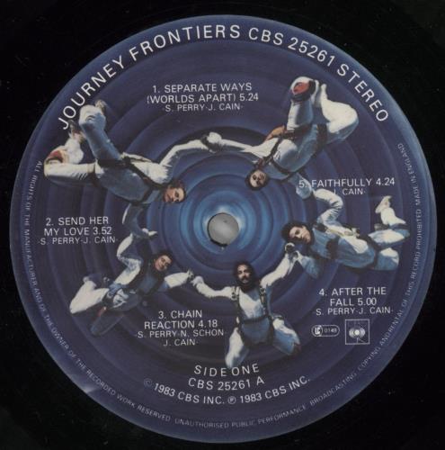 Journey Frontiers vinyl LP album (LP record) UK JOULPFR877460