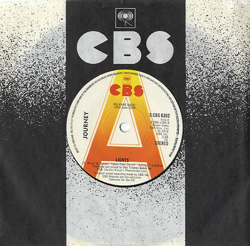 Journey Lights 7" vinyl single (7 inch record / 45) UK JOU07LI594452