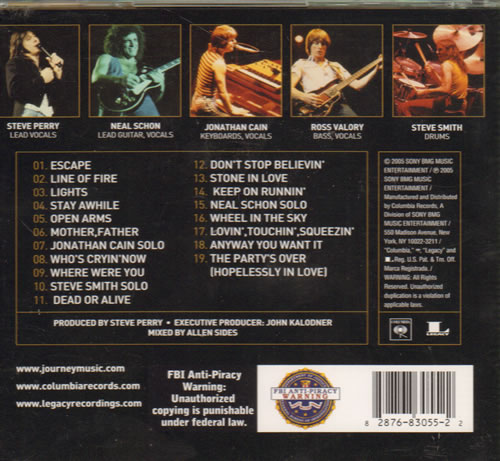 Journey Live In Houston 1981 Escape Tour CD album (CDLP) US JOUCDLI417447