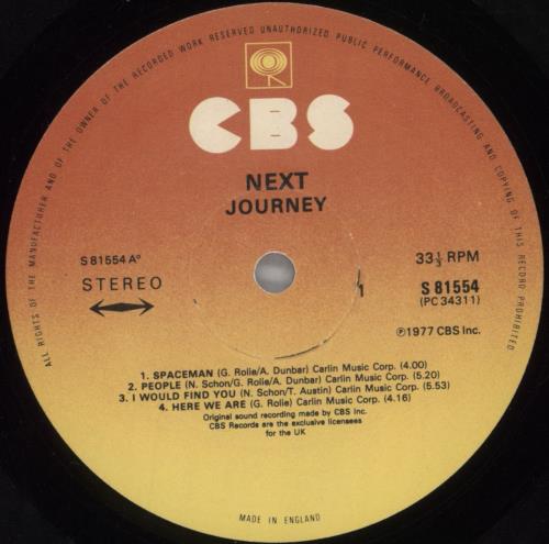 Journey Next - Stickered vinyl LP album (LP record) UK JOULPNE824044