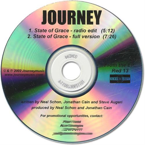 Journey State Of Grace CD-R acetate US JOUCRST405165
