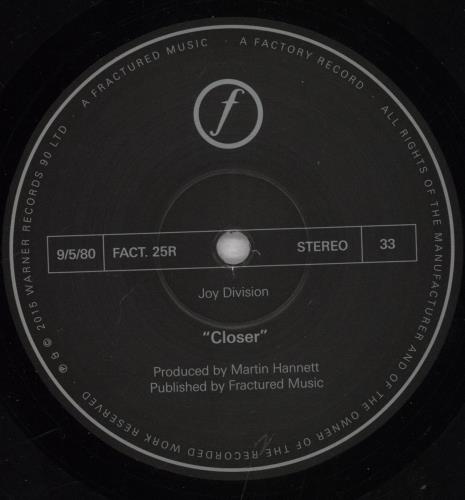 Joy Division Closer - 180gm - EX vinyl LP album (LP record) UK JOYLPCL833645