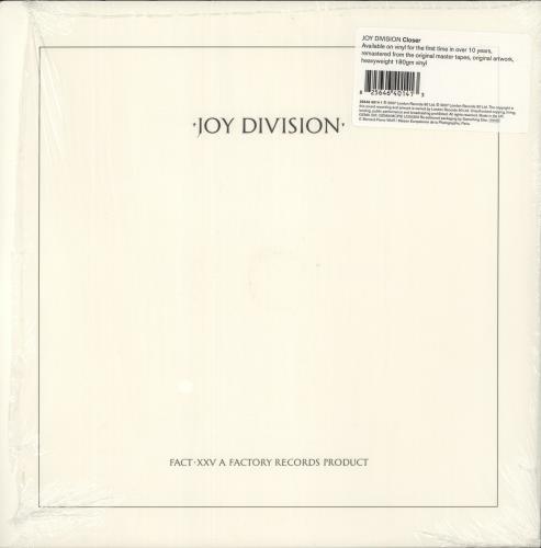 Joy Division Closer - 180gm vinyl LP album (LP record) UK JOYLPCL878388