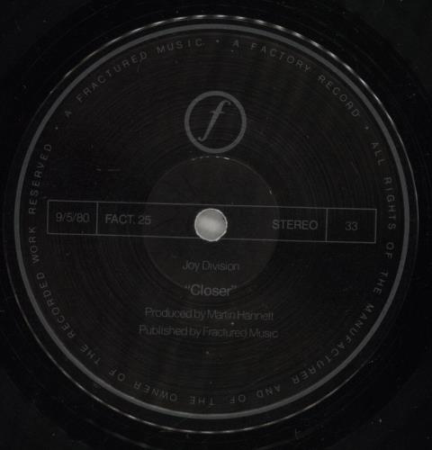 Joy Division Closer - 1st - Shrink vinyl LP album (LP record) UK JOYLPCL885414