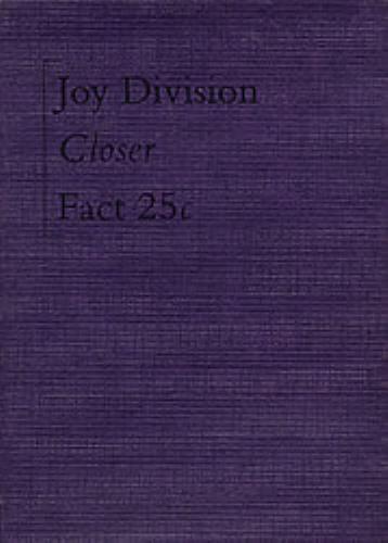 Joy Division Closer cassette album UK JOYCLCL51159