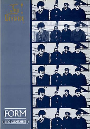 Joy Division Form (And Substance) book UK JOYBKFO177499
