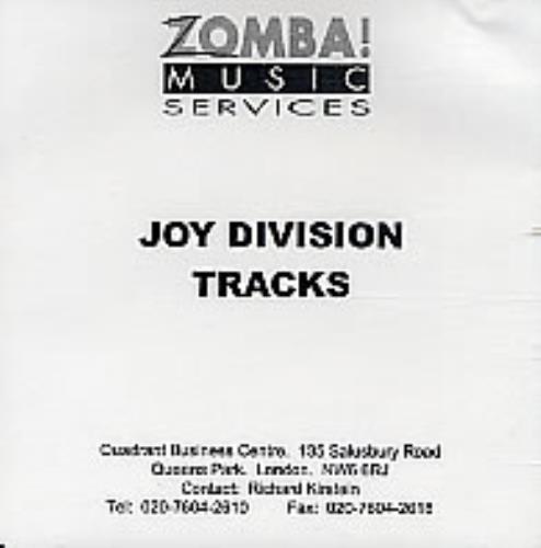 Joy Division Joy Division Tracks CD-R acetate UK JOYCRJO258923