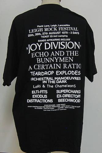 Joy Division Leigh Rock Festival [Large] t-shirt UK JOYTSLE405404