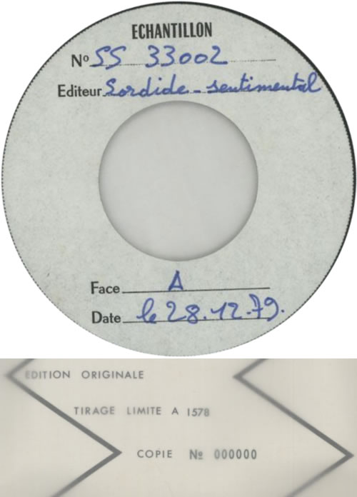 Joy Division Licht Und Blindheit - No. 000000 - Test Pressing! 7" vinyl single (7 inch record / 45) French JOY07LI595558