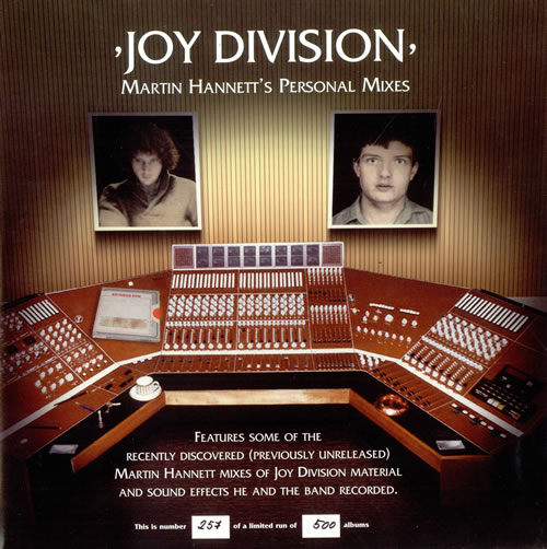Joy Division Martin Hannet's Personal Mixes - Red 2-LP vinyl record set (Double LP Album) UK JOY2LMA460363