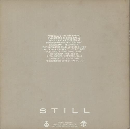 Joy Division Still - 2nd - EX 2-LP vinyl record set (Double LP Album) UK JOY2LST583151