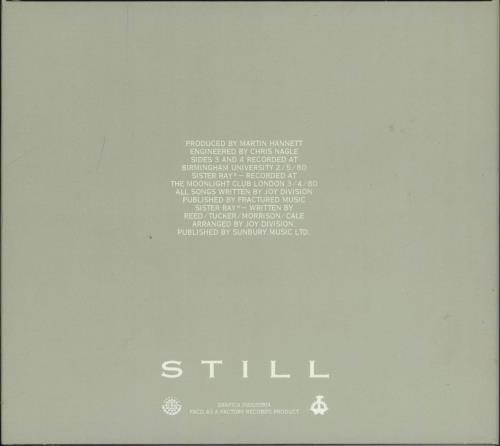 Joy Division Still: Expanded Edition 2 CD album set (Double CD) UK JOY2CST770625