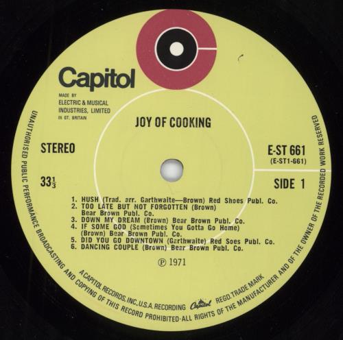 Joy Of Cooking Joy Of Cooking vinyl LP album (LP record) UK K06LPJO795190