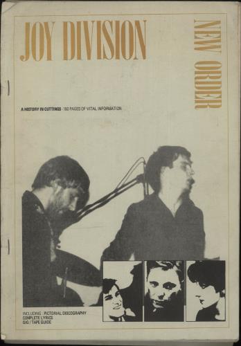 Joy Division A History In Cuttings - Yellow Text Cover book UK JOYBKAH729172