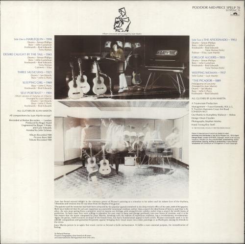 Juan Martin Picasso Portraits vinyl LP album (LP record) UK JXFLPPI809926