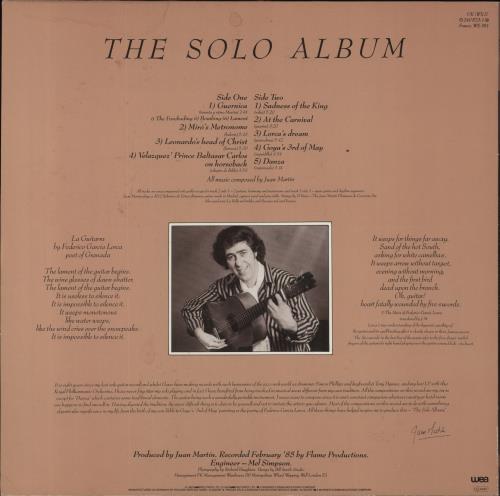 Juan Martin The Solo Album vinyl LP album (LP record) German JXFLPTH578302